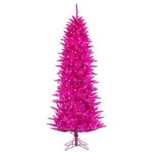 5.5' x 30" Hot Pink 300 Light Artificial Christmas Tree 1