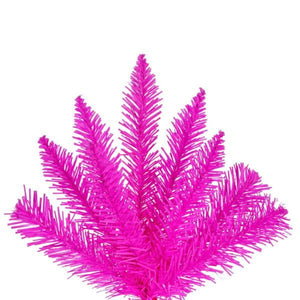 7.5' x 40" Hot Pink Artificial Christmas Tree 2