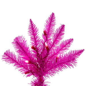 9' x 46" Hot Pink 750 Light Artificial Christmas Tree 2