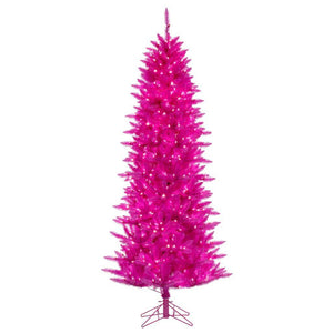 10' x 50" Hot Pink 1000 Pink Lights Artificial Christmas Tree 1
