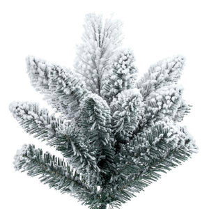 7.5' x 36" Flocked White Pine Unlit Artificial Christmas Tree 2