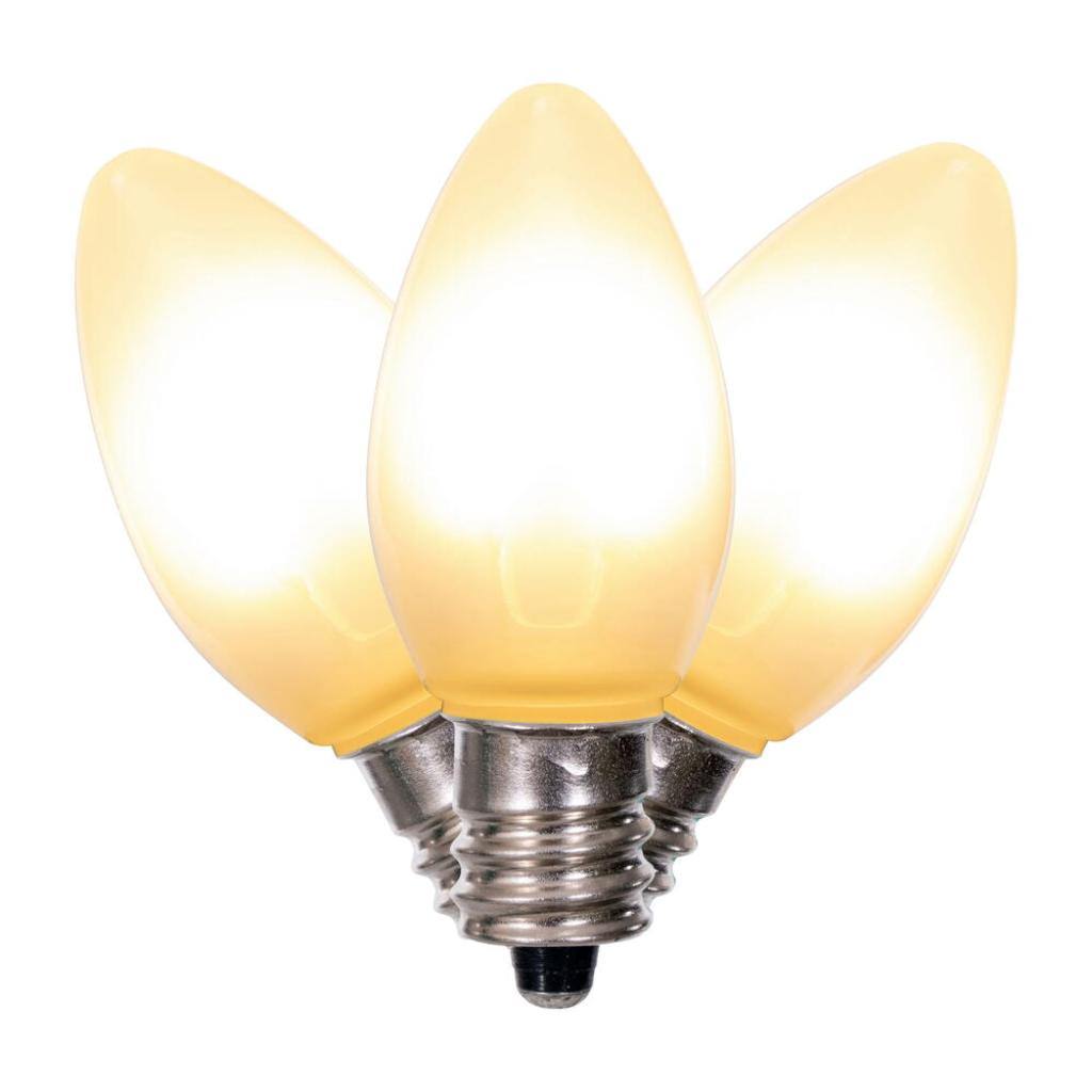 0.6 watt 120 volt C7 Candelabra Screw Base Warm White Replacement LED Light Bulb (25 Pack) 1