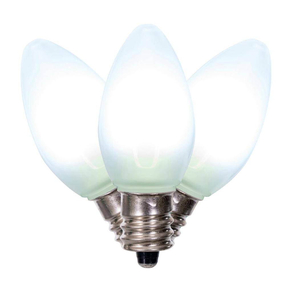 0.6 watt 120 volt C7 Candelabra Screw Base Warm White Replacement LED Light Bulb (25 Pack) 1