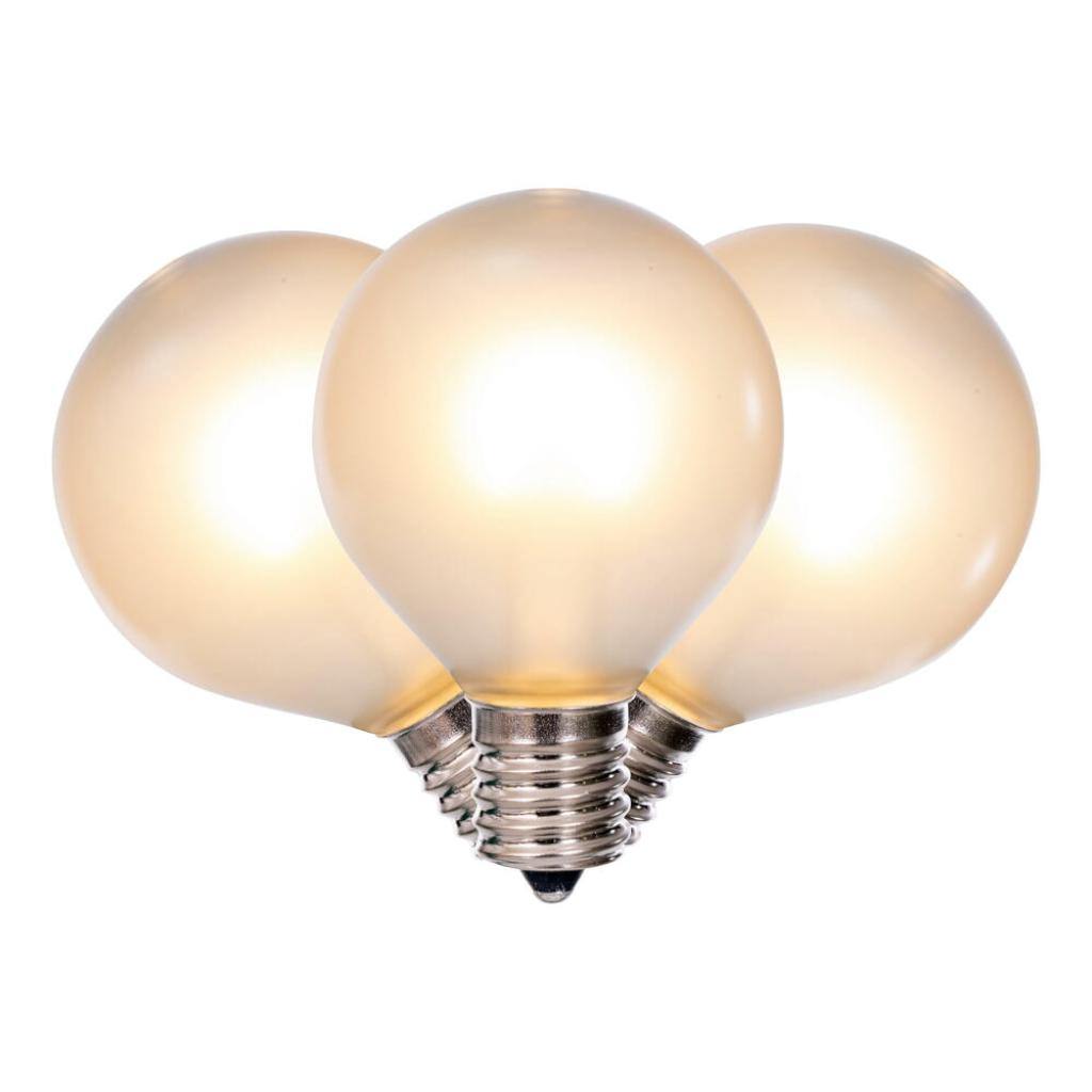 0.6 watt 120 volt - G50 Intermediate Screw Base Warm White Replacement LED Light Bulbs (25 Pack) 1
