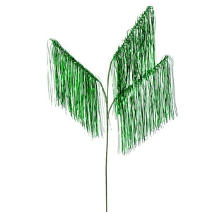36" Green Icicle Tinsel Spray (3 Pack) 1