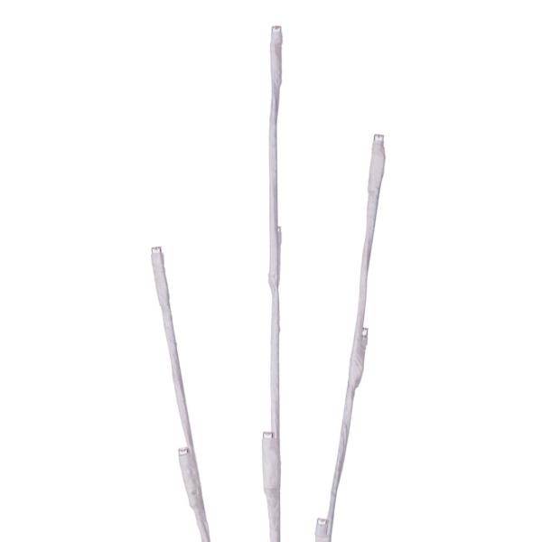 60 Light 36" Pure White Artificial Lighted Branch Artificial LED Twig Stake Lights (3 Pack) 3