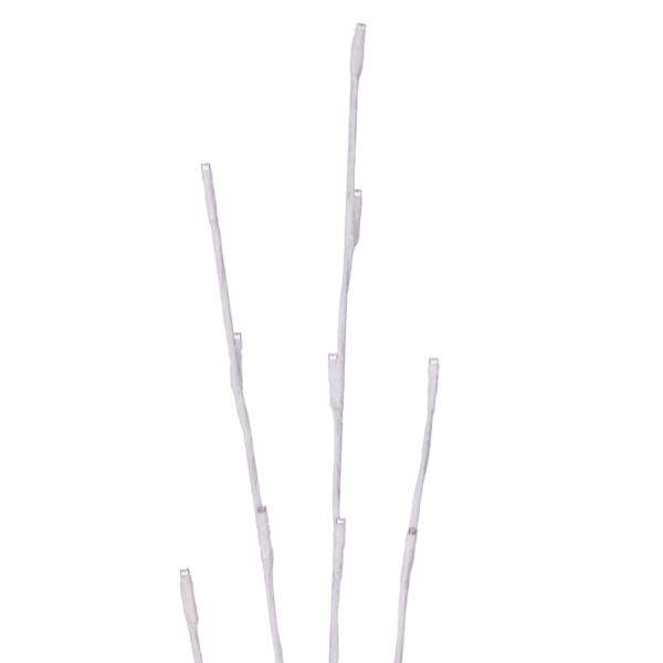 75 Light 48" Pure White Artificial Lighted Branch Artificial LED Twig Stake Lights (3 Pack) 2