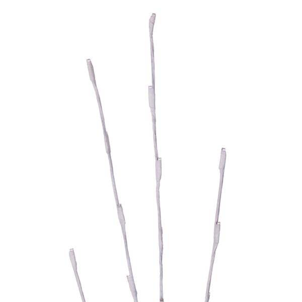 90 Light 60" Pure White Artificial Lighted Branch Artificial LED Twig Stake Lights (3 Pack) 2
