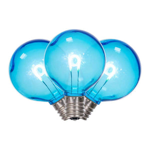 0.6 watt 120 volt - G50 Intermediate Screw Base Teal Replacement LED Light Bulbs (25 Pack) 1