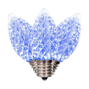 7 watt C9 Intermediate Screw Base Cool White Faceted Replacement LED Light Bulb (25 Pack) 1