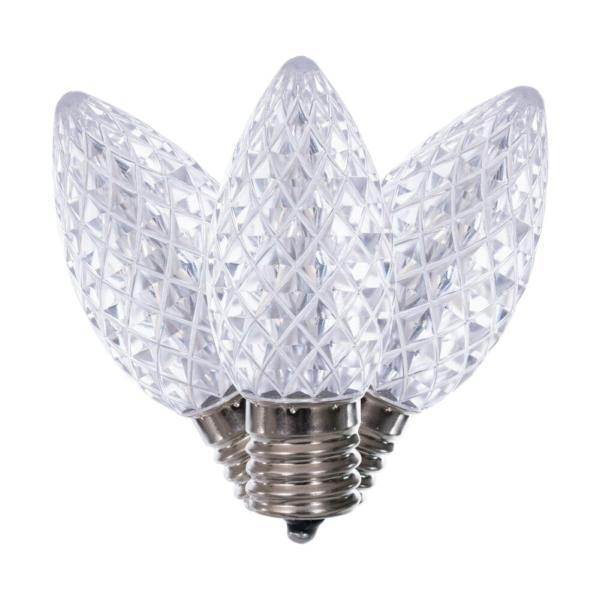 0.7 watt C9 Intermediate Screw Base Cool White Twinkle Replacement LED Light Bulbs (25 Pack) 2