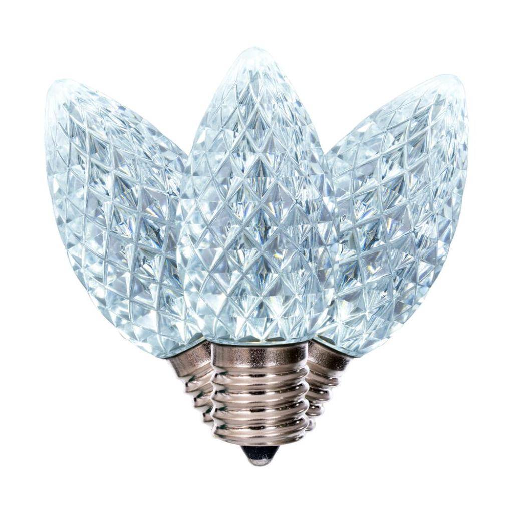 0.7 watt C9 Intermediate Screw Base Pure White Replacement LED Light Bulbs (25 Pack) 1