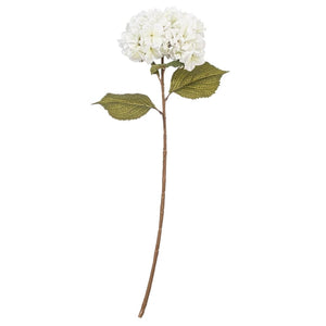 32.5" x 9" White Hydrangea Stem (3 Pack) 1