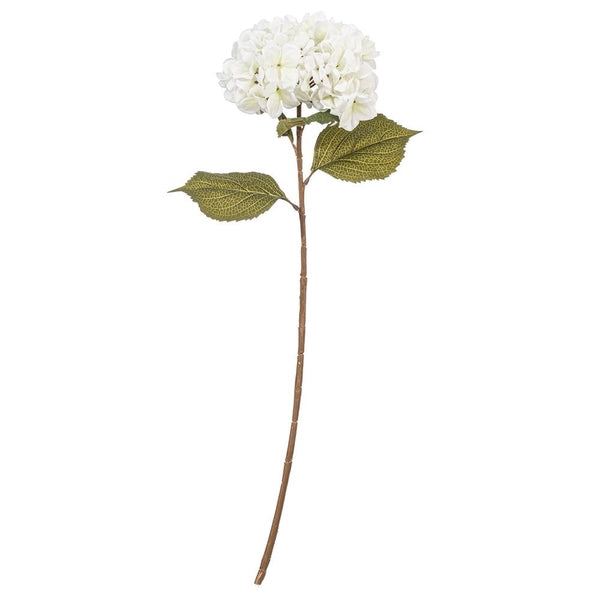 32.5" x 9" White Hydrangea Stem (3 Pack) 1