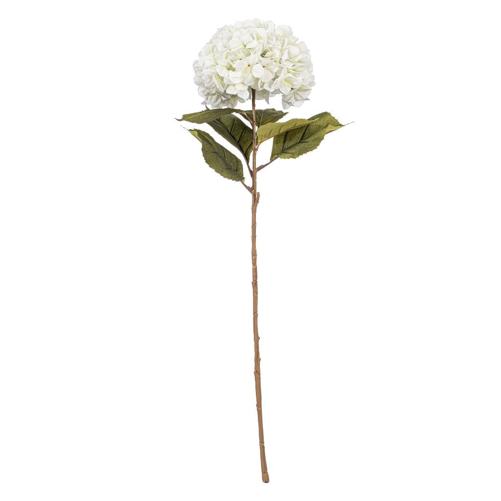 42" x 10" White Artificial Hydrangea Stem 1