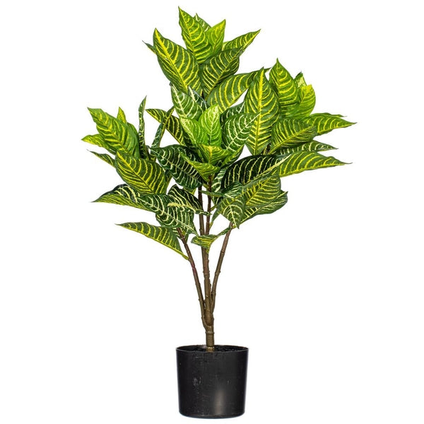 26" Green Alocasia Zebrina Potted Artificial Plant 1
