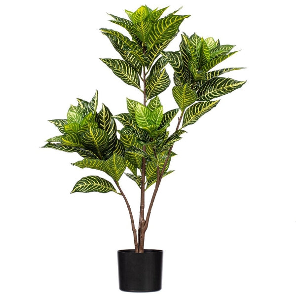 36" Green Alocasia Zebrina Potted Artificial Plant 1