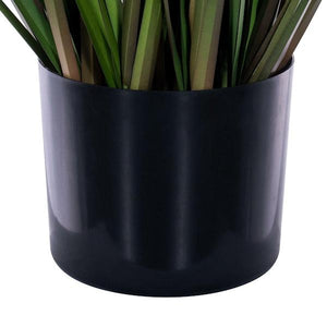 48" Green/Burgundy Flax Grass Potted Artificial Decorative Grass 3