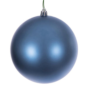 2.75" Denim Blue Matte Ball Christmas Tree Ornament (12 pack) 1