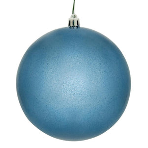 6" Denim Blue Candy Ball Christmas Tree Ornament (4 Pack) 1