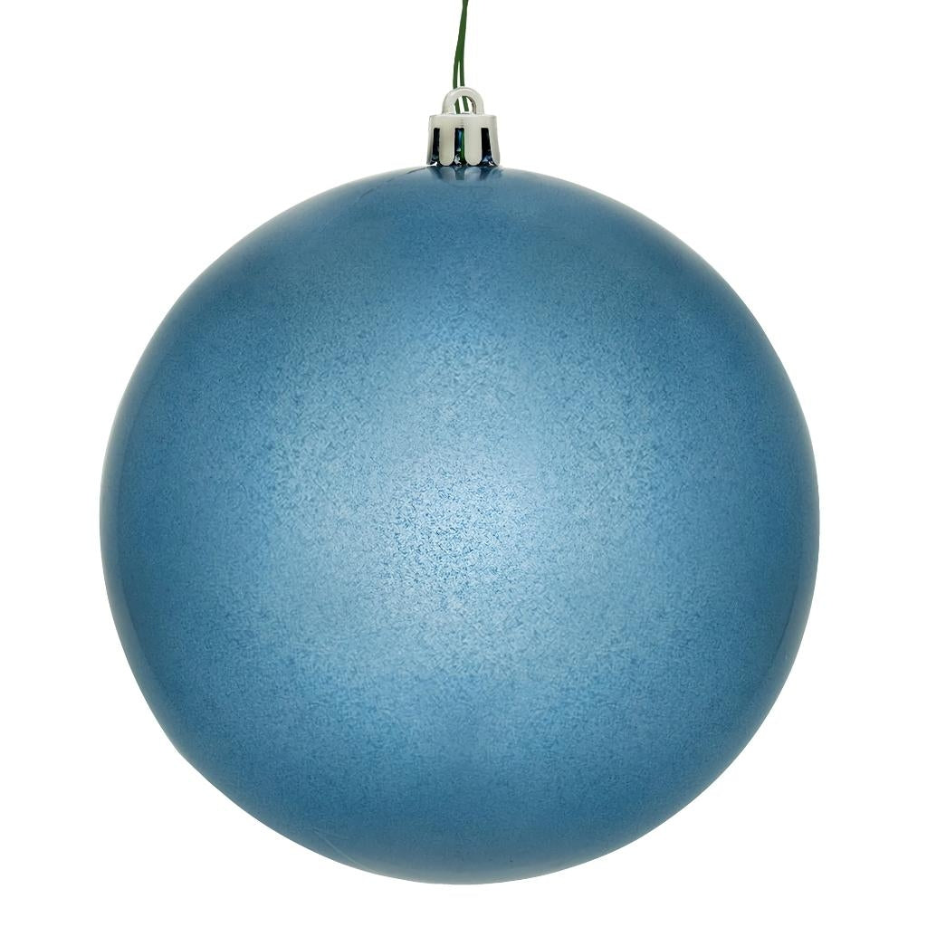 8" Denim Blue Candy Ball Christmas Tree Ornament 1