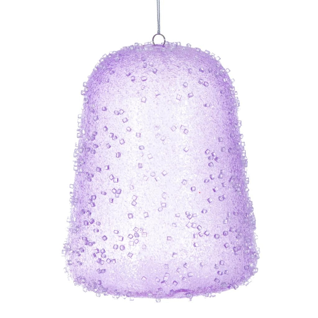 8" Lavender Icy Sugar Gum Drop Ornament 1