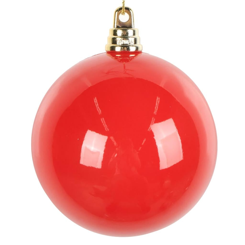 3" Red High-Gloss Ball Ornament (12 pack) 1