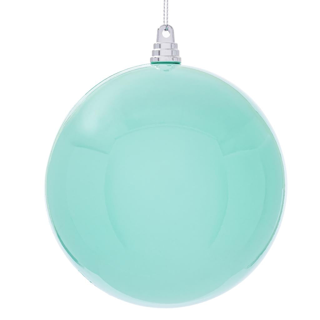 4.75" Aqua High-Gloss Ball Ornament (4 pack) 1