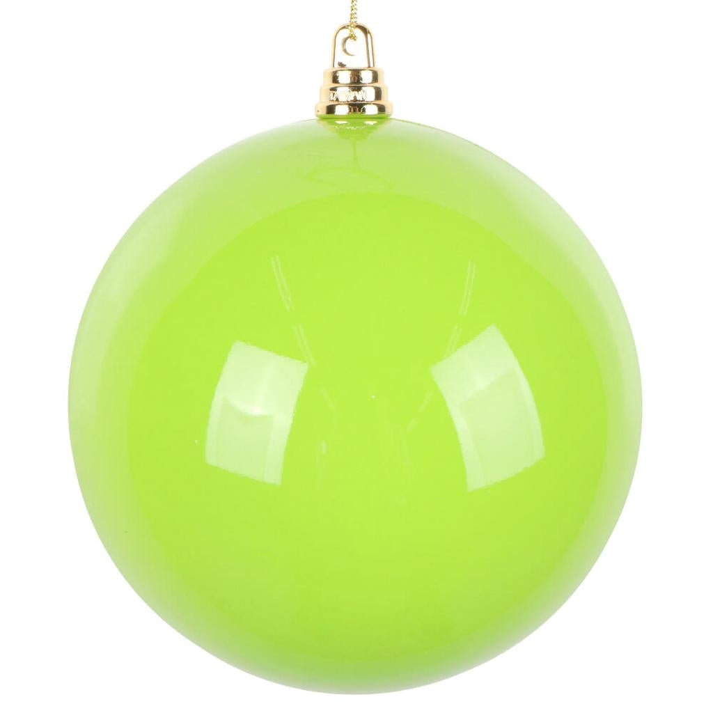 4.75" Lime High-Gloss Ball Ornament (4 pack) 1