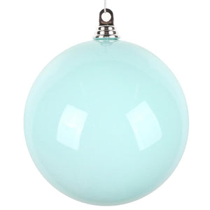 8" Aqua High-Gloss Ball Ornament (2 pack) 1