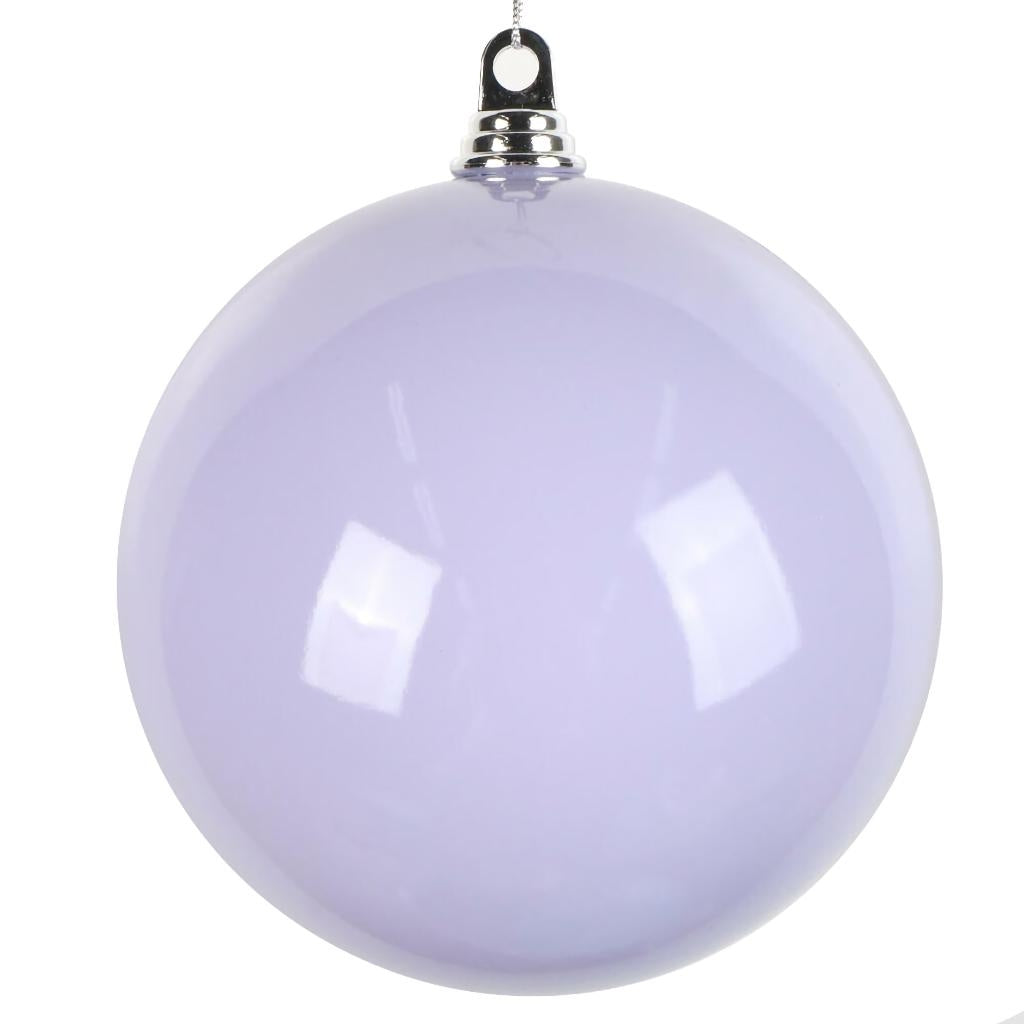 8" Lavender High-Gloss Ball Ornament (2 pack) 1