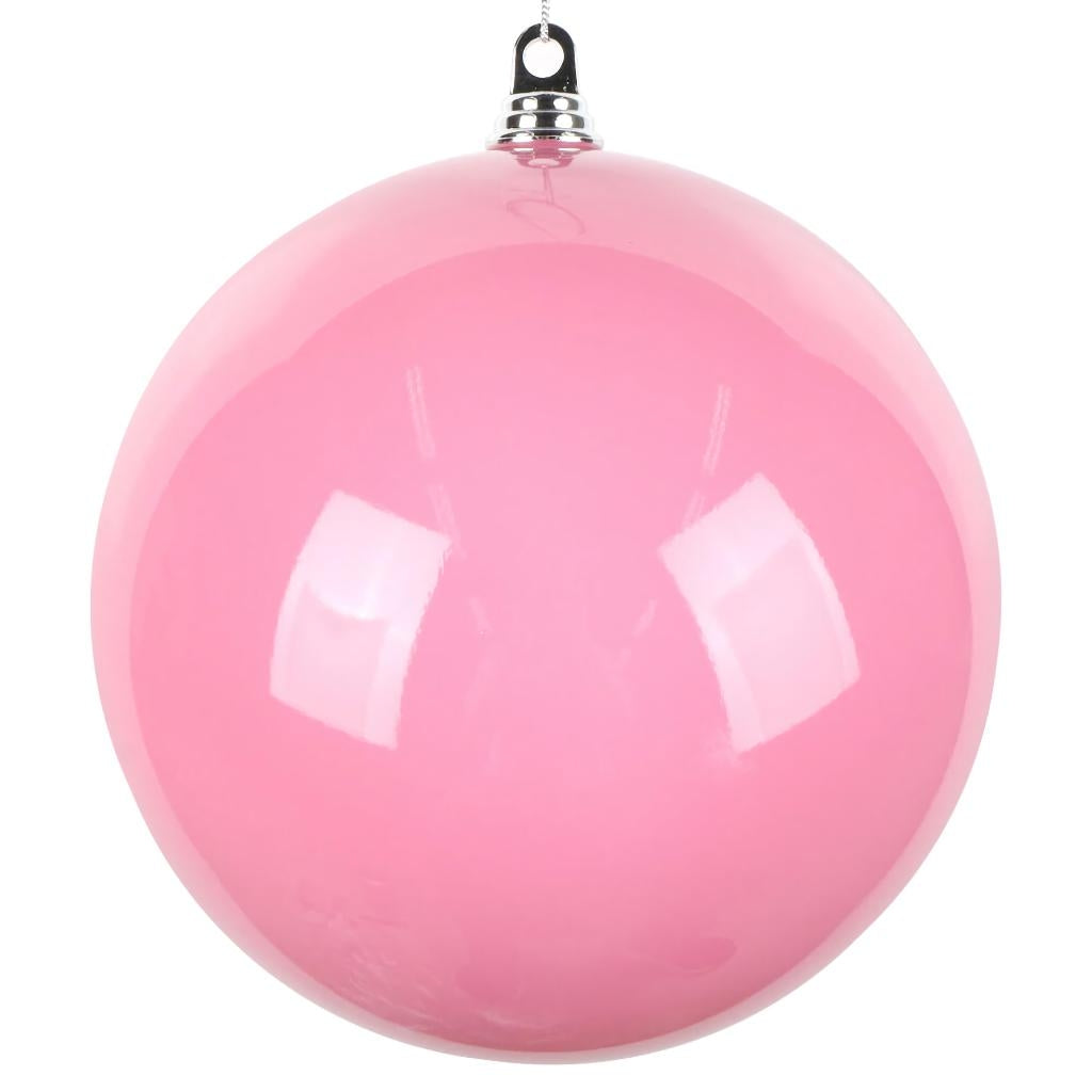 10" Hot Pink High-Gloss Ball Ornament 1