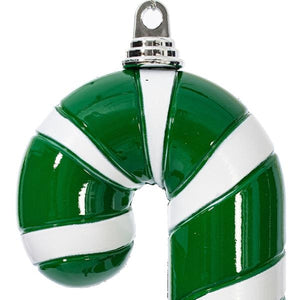 18" Green High-Gloss Candy Cane Ornament 2