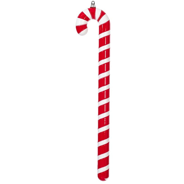 36" Red High-Gloss Candy Cane Ornament 1