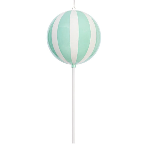 23.6" Aqua High-Gloss Enamel Round Lollipop Ornament 1