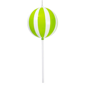 23.6" Lime High-Gloss Enamel Round Lollipop Ornament 1
