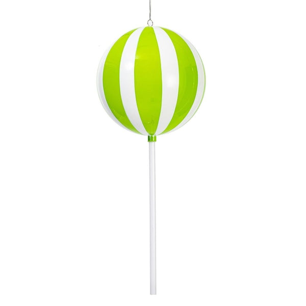 23.6" Lime High-Gloss Enamel Round Lollipop Ornament 1