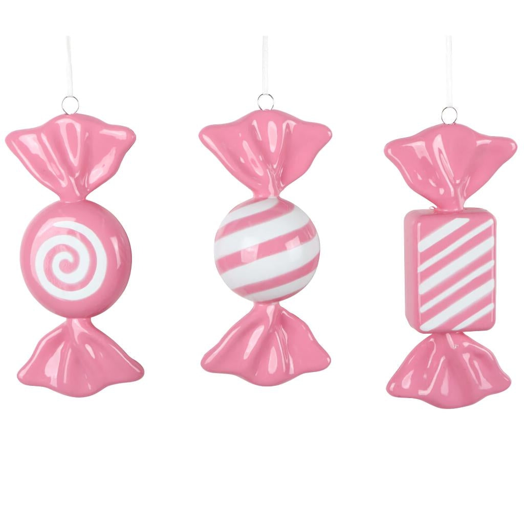 7.5" Hot Pink Candy Assortment Ornament (3 Pack) 1