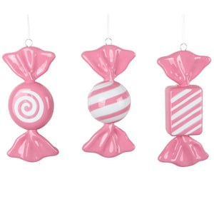 7.5" Hot Pink Candy Assortment Ornament (3 Pack) 1