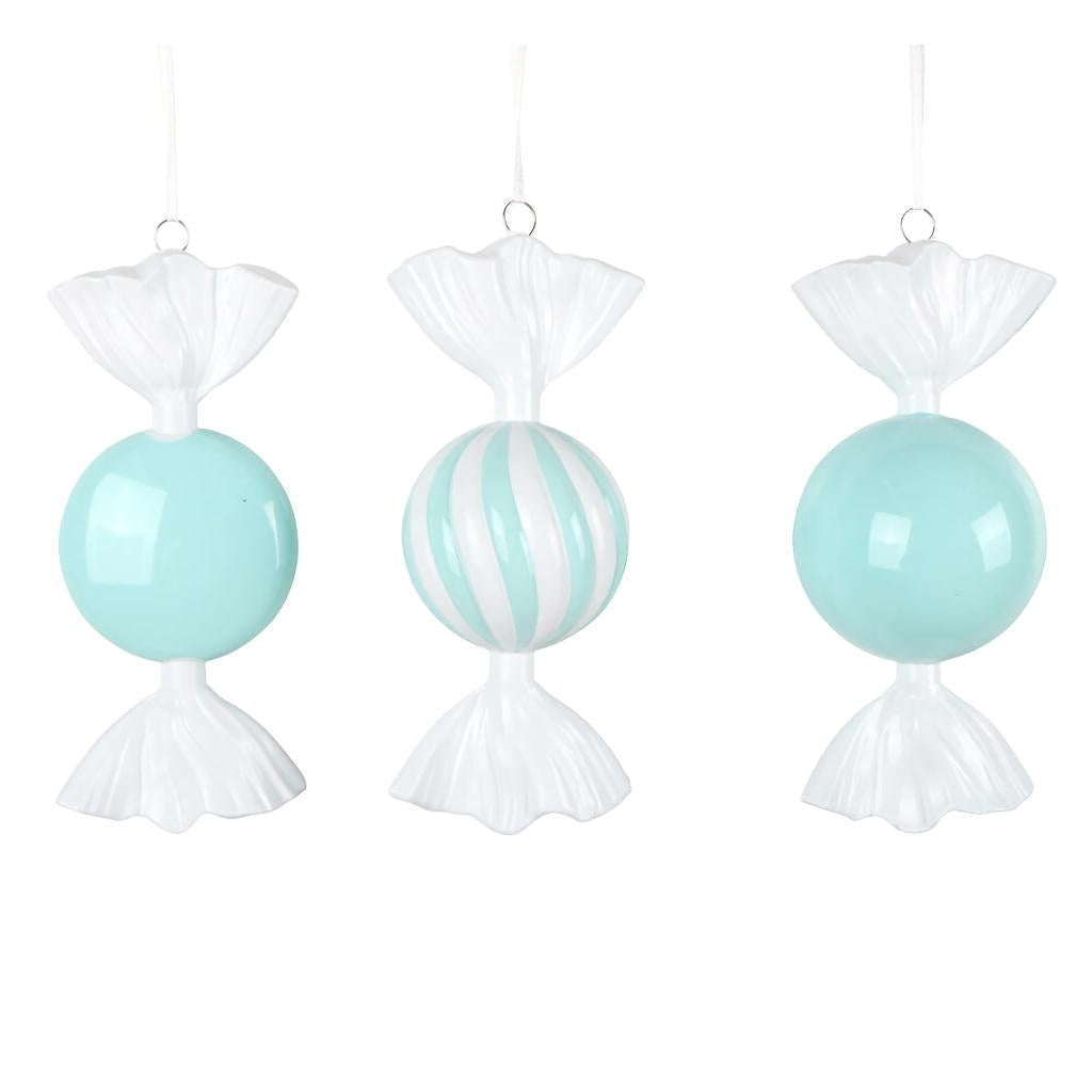 7" Aqua Candy Assortment Ornament (3 Pack) 1