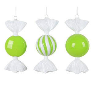 7" Lime Candy Assortment Ornament (3 Pack) 1