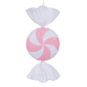 18" Pink Icy Sugar Candy Ornament 1