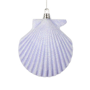 4" Purple Seashell Ornament (3 pack) 1
