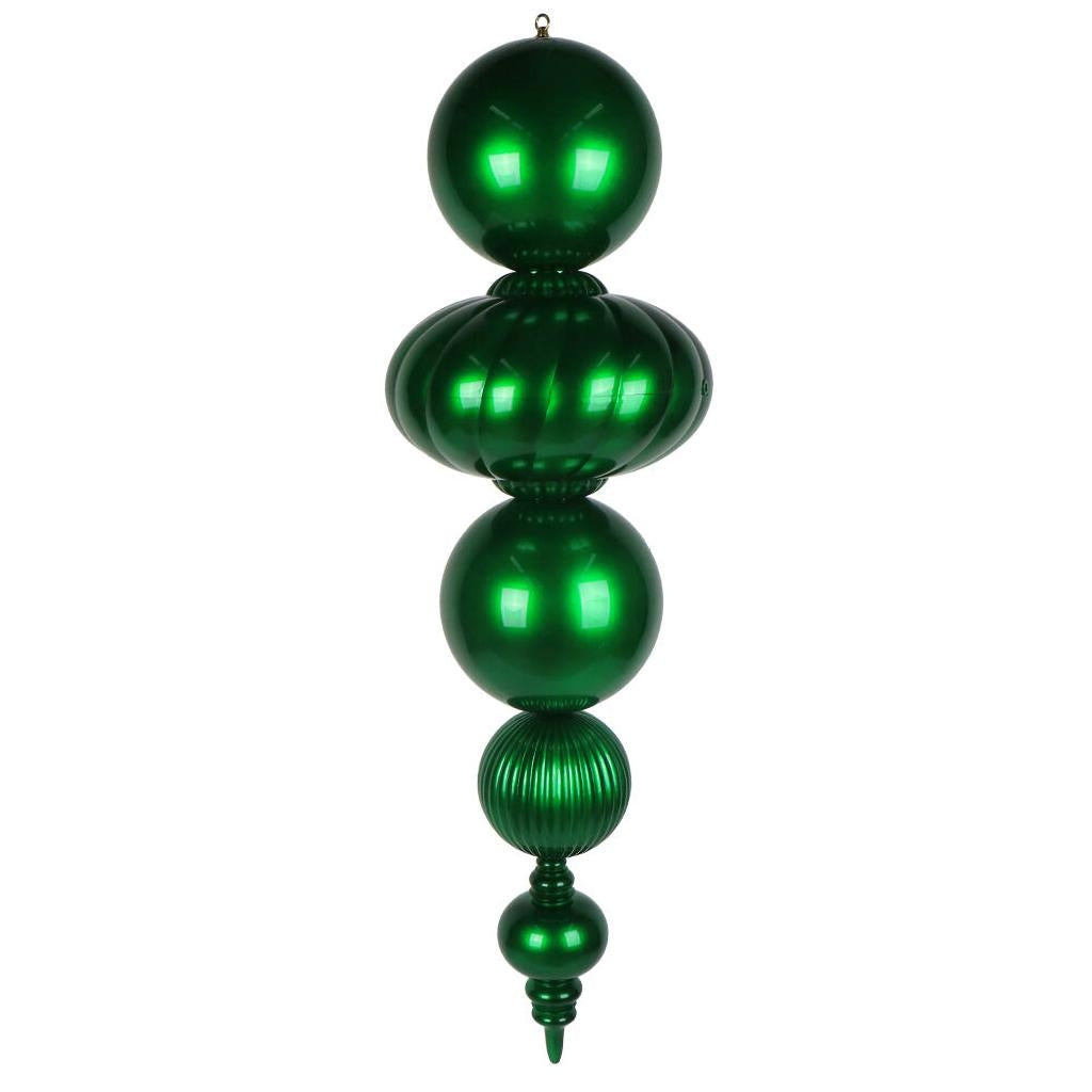 54" Green Candy Apple UV Resistant Finial Christmas Tree Ornament 1
