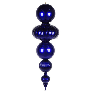 54" Purple Candy Apple Finial Christmas Tree Ornament 1