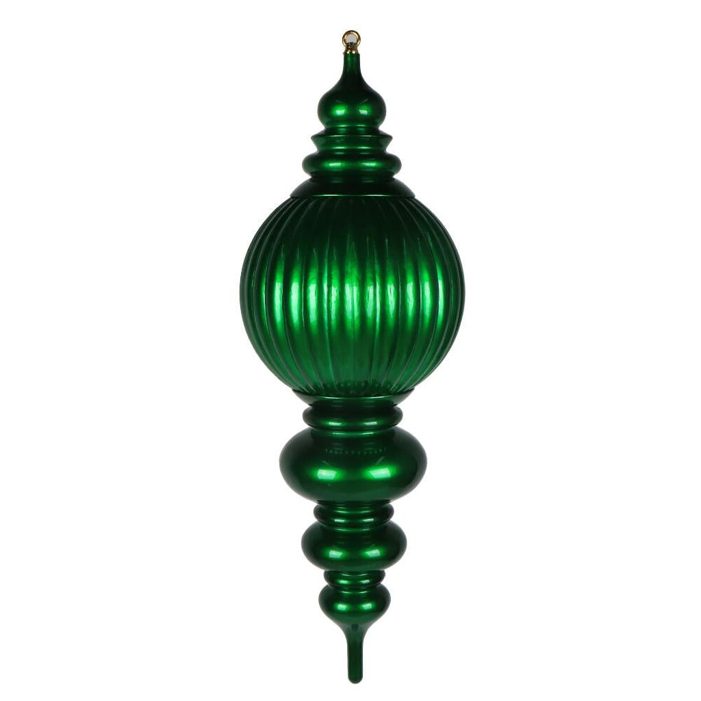 35" Green Candy Stripe UV Resistant Christmas Ornament 1