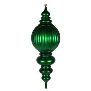 35" Green Candy Stripe UV Resistant Christmas Ornament 1