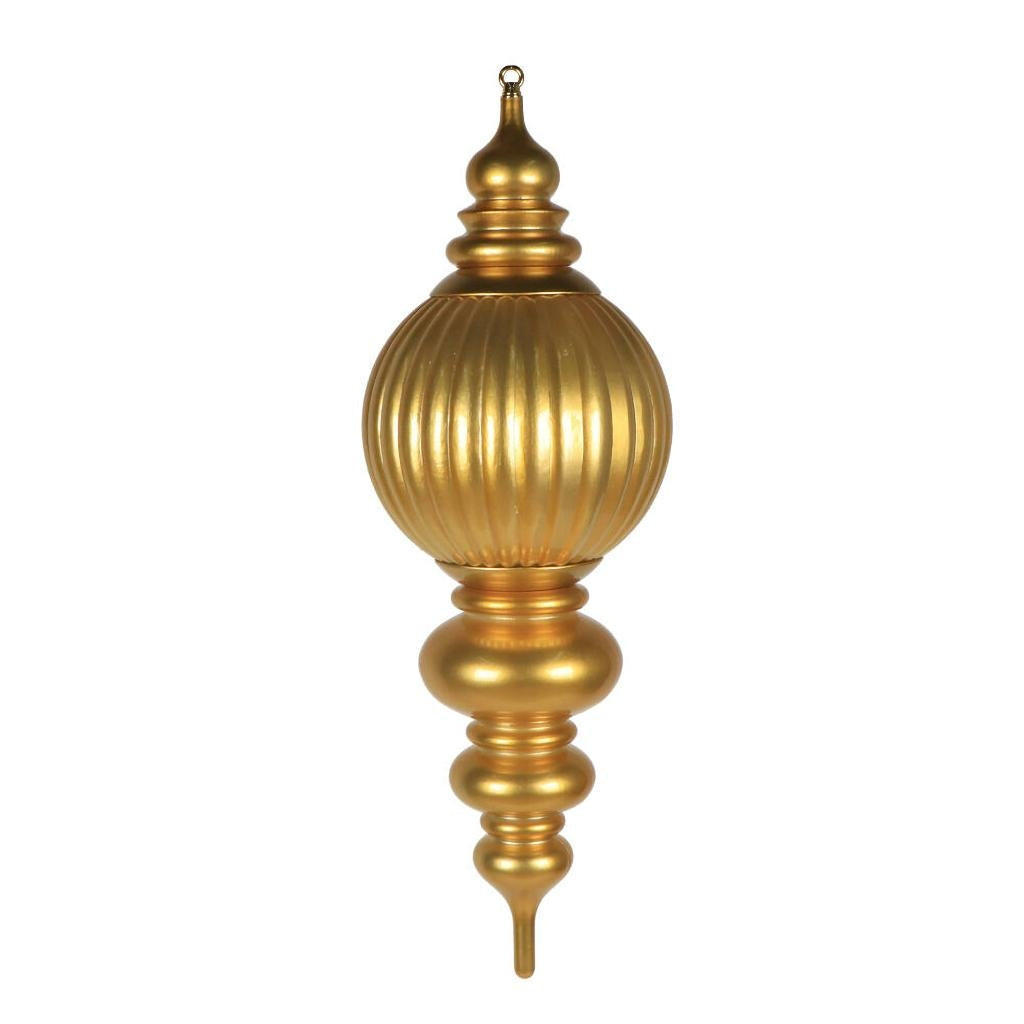 35" Gold Candy Stripe UV Resistant Christmas Ornament 1