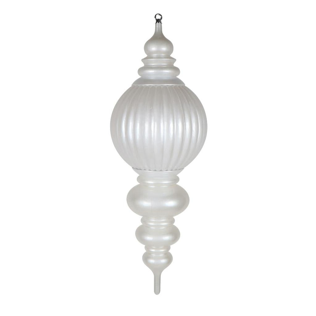 35" White Candy Stripe UV Resistant Christmas Ornament 1