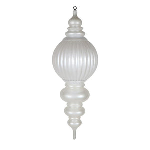 35" White Candy Stripe UV Resistant Christmas Ornament 1